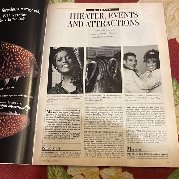 April 1995 Where Chicago vintage magazine - Picture 9 of 11